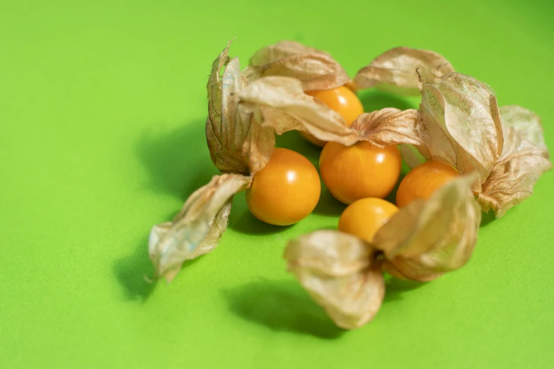 a bunch of fruit sitting on top of a green surface, wearing a dress of gossamer gold, bittersweet, edible, high-quality photo