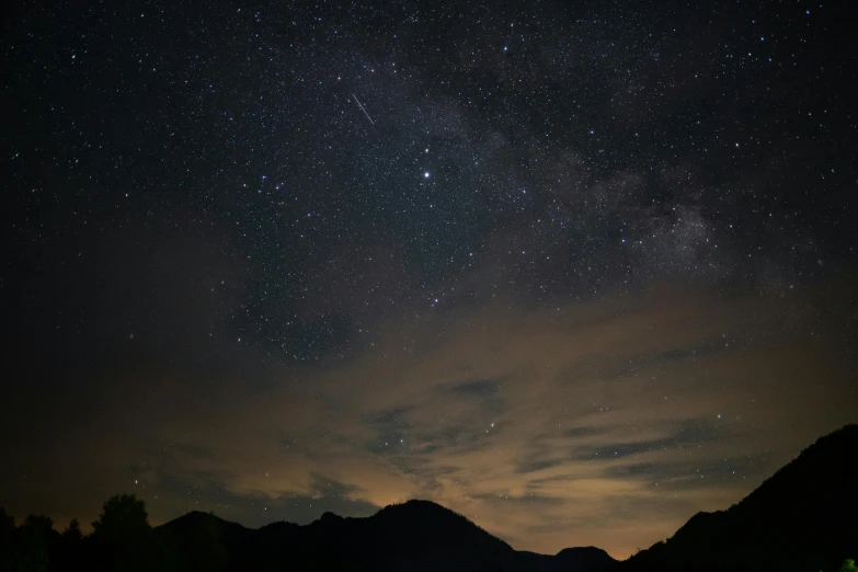 a night sky filled with lots of stars, pexels contest winner, meteorites, whistler, viewed from very far away, thumbnail