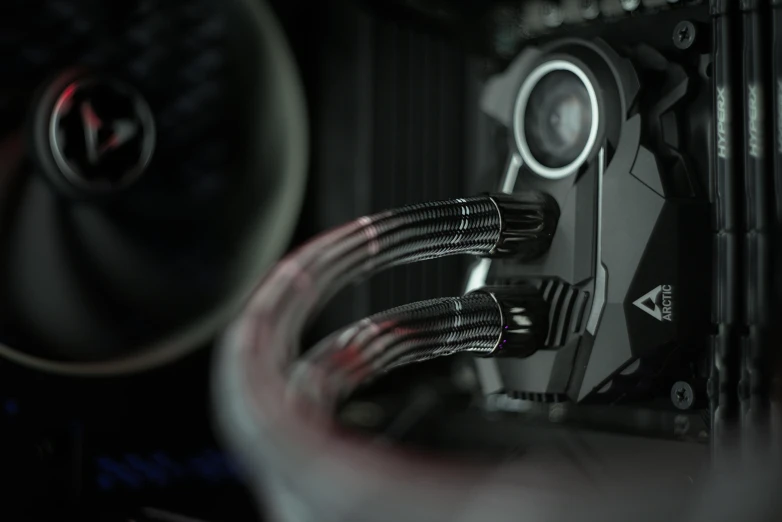 a close up of the inside of a computer, polycount contest winner, hoses, 8k portrait render, pc wallpaper, candid shot