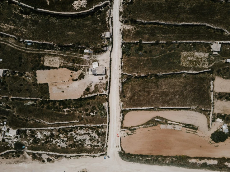 a bird's eye view of a rural area, an album cover, unsplash contest winner, apulia, unfinished, israel, low quality photo