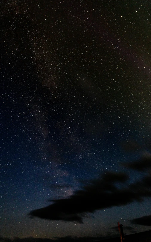 a night sky filled with lots of stars, by Peter Churcher, pexels, panorama, cinematic shot ar 9:16 -n 6 -g, high quality image, night clouds
