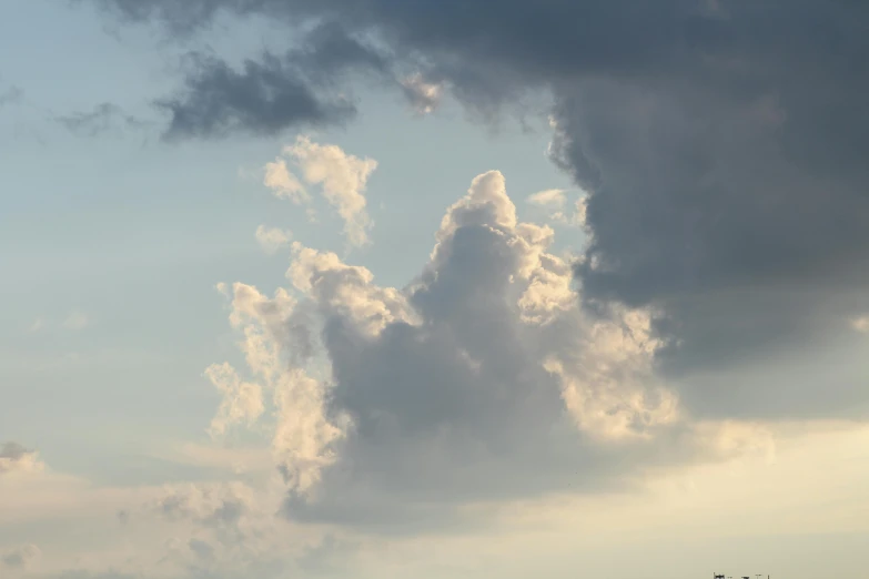 a couple of giraffe standing on top of a lush green field, unsplash, minimalism, giant cumulonimbus cloud, evening lighting, alessio albi, low-angle