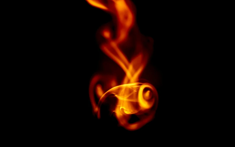 a close up of a fire on a black background, a picture, avatar image, instagram photo, dsrl photo, fireflys