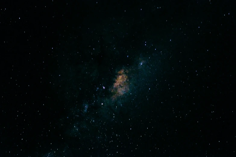 a dark sky filled with lots of stars, an album cover, pexels, light and space, brown, blue, intergalactic, high resolution