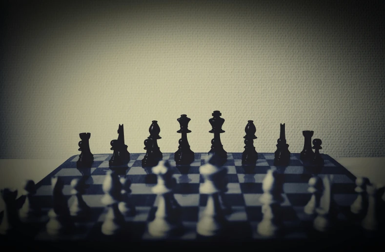 a chess board with chess pieces on it, unsplash, unilalianism, overdetalized, instagram photo, dimly lit, ilustration