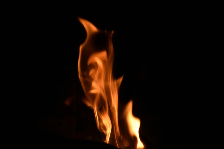 a close up of a fire in the dark, a picture, pexels contest winner, profile image, instagram photo, taken in the late 2010s, fireplace