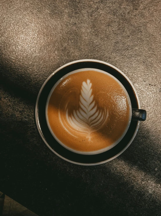 a cup of coffee sitting on top of a table, profile image