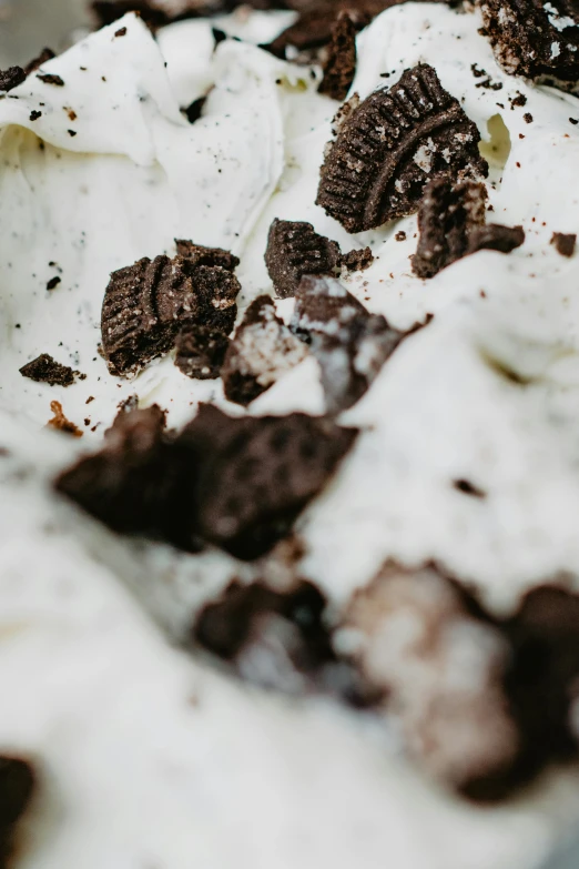 a close up of a bowl of ice cream, dirt, white and black, food, trending photo