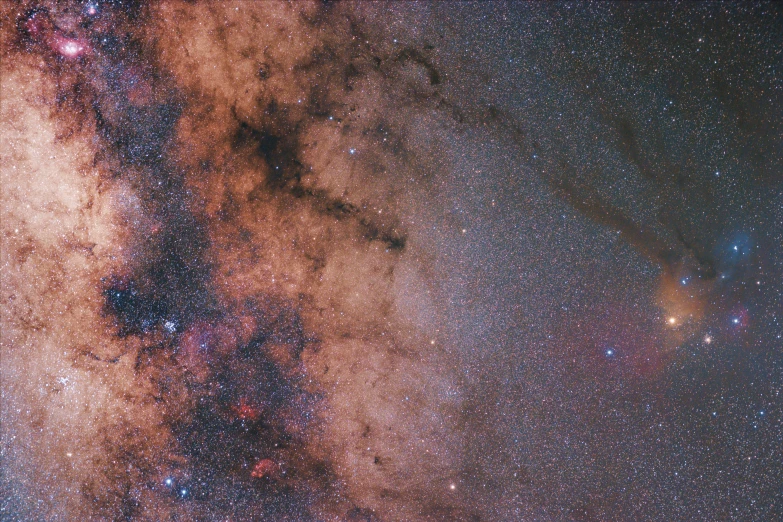 a star filled sky filled with lots of stars, a microscopic photo, trending on unsplash, space art, a cosmic canada goose, wide long view, thick dust and red tones, sitting on the cosmic cloudscape