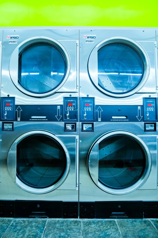 a row of washing machines in a public lau lau lau lau lau lau lau lau lau lau lau lau lau lau lau lau lau lau lau lau, an album cover, unsplash, renaissance, thumbnail, multiple stories, stainless steel, stacked image