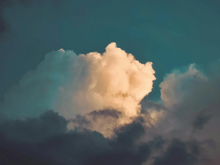 there is a cloud that is in the sky, inspired by Elsa Bleda, unsplash, voluminous, instagram post, single image