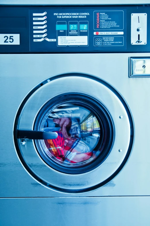 a close up of a washing machine with the door open, pexels contest winner, process art, people at work, profile image, refreshing colour, thumbnail