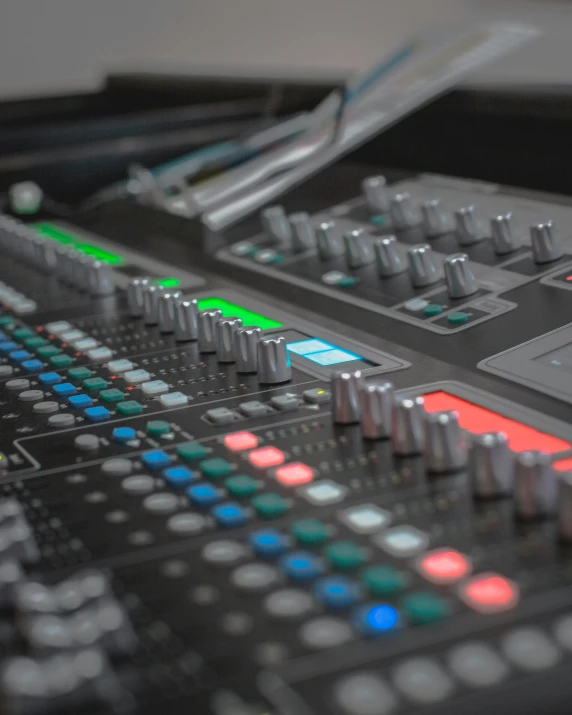 a sound board sitting on top of a table, by Byron Galvez, trending on pexels, lgbtq, medium close - up ( mcu ), digital rendering, headshot profile picture