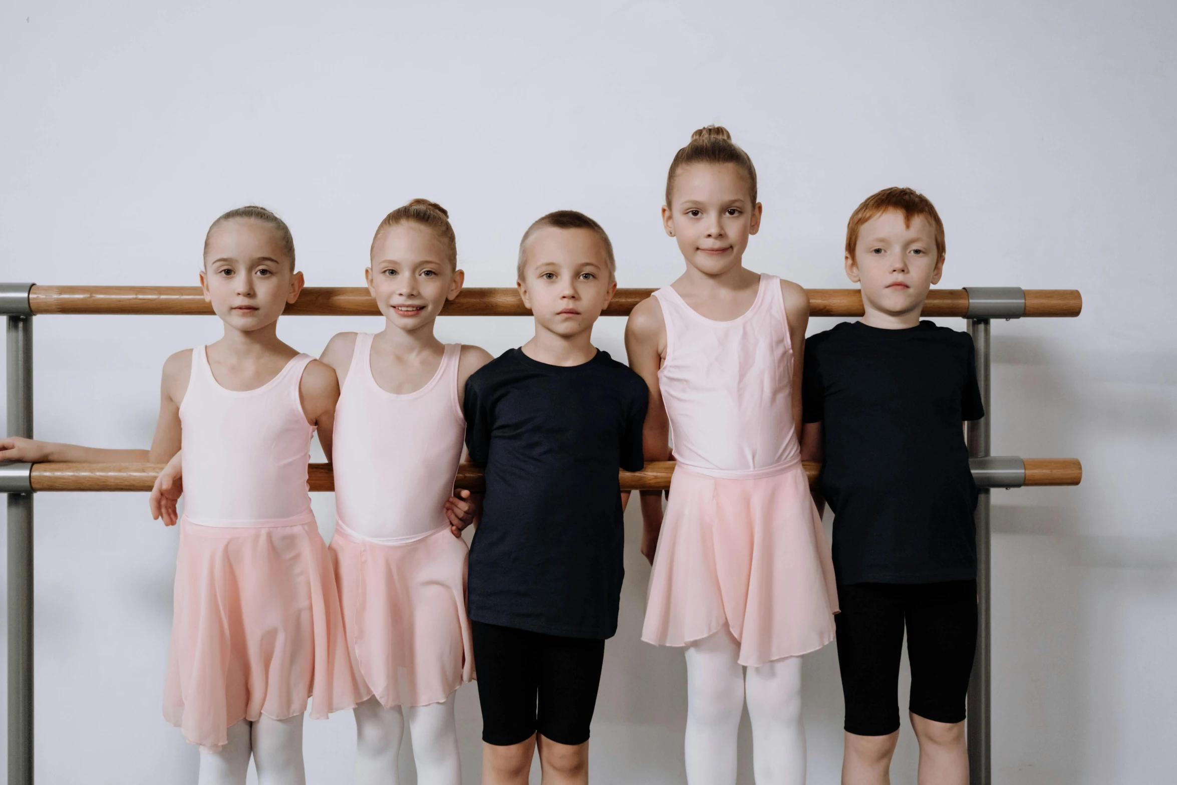 a group of little girls standing next to each other, pexels contest winner, antipodeans, wearing leotard, boys, ballerina, 15081959 21121991 01012000 4k