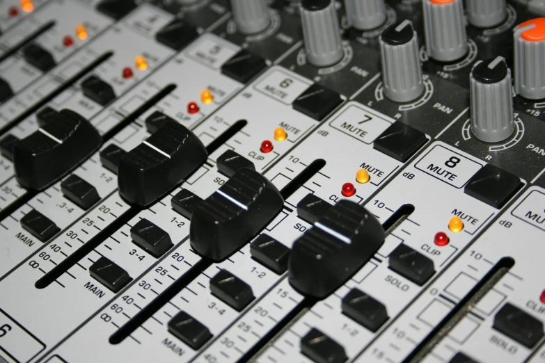 a close up of a mixing board with knobs, by Everett Warner, pexels, radios, graphic illustration, thumbnail, dsrl photo