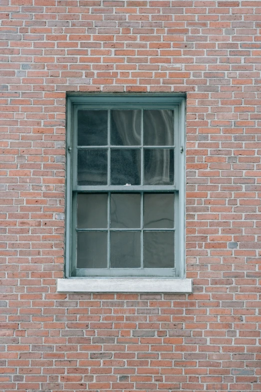 a fire hydrant in front of a brick building, an album cover, inspired by Robert Bechtle, unsplash, modernism, steel window mullions, 1792, square, jacob riis