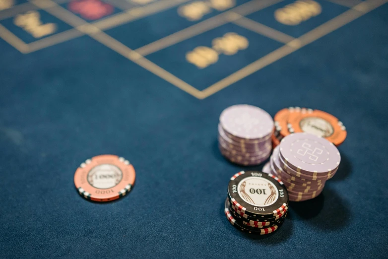 a casino table with chips and cards on it, unsplash, visual art, fan favorite, product introduction photo, monaco, sapphires