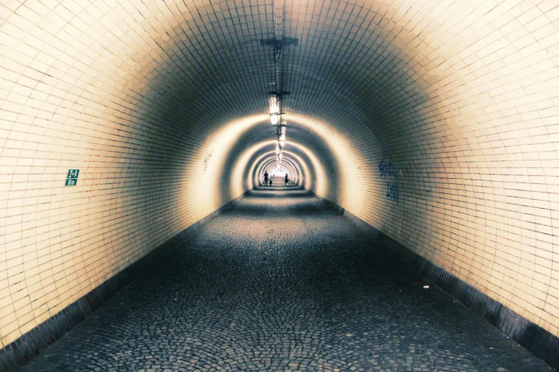 a long tunnel with a light at the end, an album cover, by Jens Søndergaard, unsplash, down in the sewers of london, snacks, 2 5 6 x 2 5 6 pixels, paved