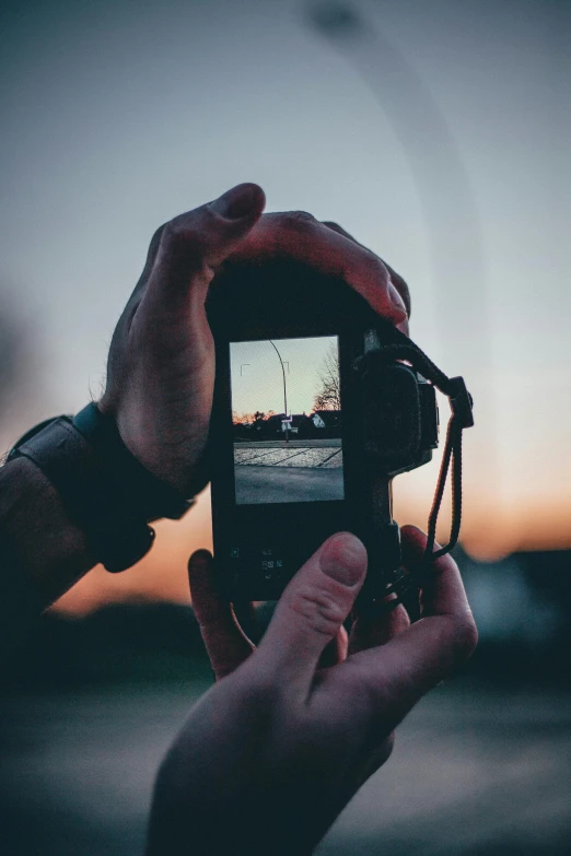 a person taking a picture with a cell phone, a picture, pexels contest winner, centered in a frame, dslr +, towering over the camera, shot from a distance