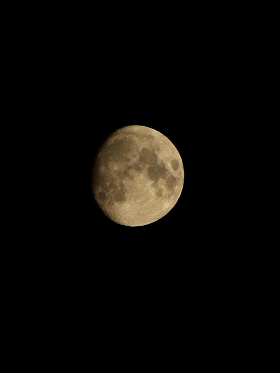 the moon is lit up in the dark sky, an album cover, pexels, yellowish full moon, ✨🕌🌙, iso 1 0 0 wide view, realistic photo from nasa