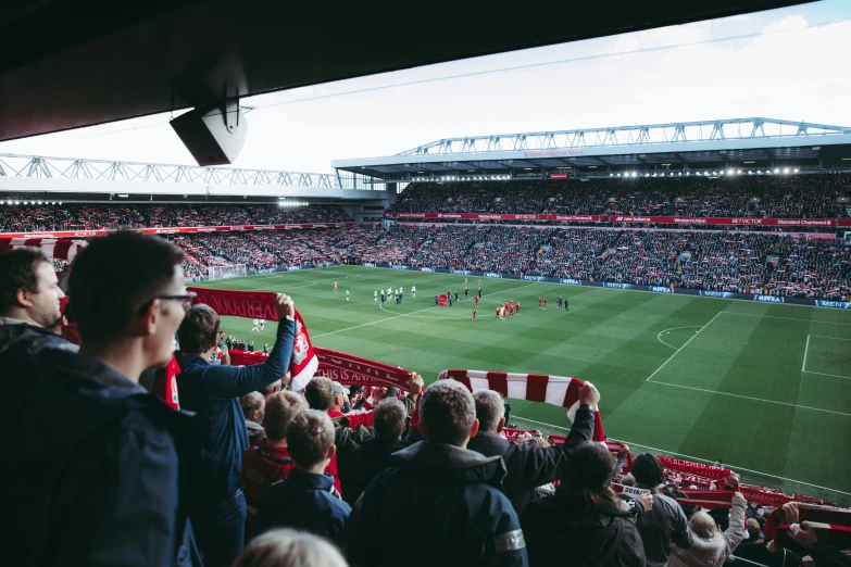 a crowd of people watching a soccer game, pexels contest winner, happening, liverpool football club, high quality product image”, 15081959 21121991 01012000 4k, thumbnail