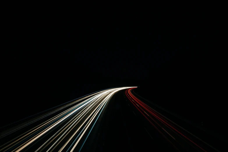 a long exposure photograph of a highway at night, unsplash, minimalism, thumbnail, diverse, night time footage, multiple stories