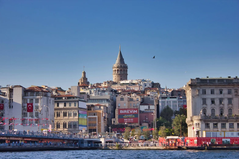 a large body of water with buildings in the background, pexels contest winner, art nouveau, turkey, slide show, kingslanding, the