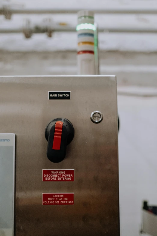 a close up of a machine on a snowy surface, a portrait, unsplash, control panel, water to waste, digital image
