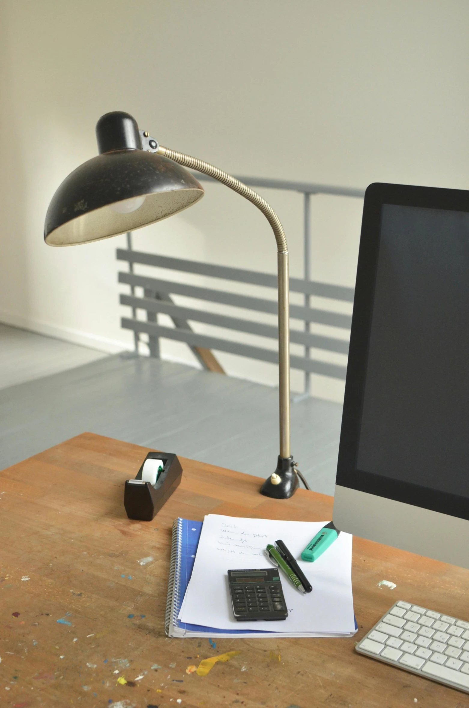 a desktop computer sitting on top of a wooden desk, by Sven Erixson, modernism, clamp shell lighting, portrait n - 9