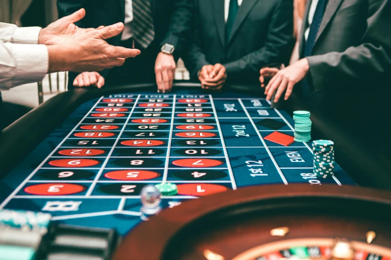 a group of people standing around a casino table, pexels contest winner, renaissance, background image, rule of thirds, splash image, instagram photo