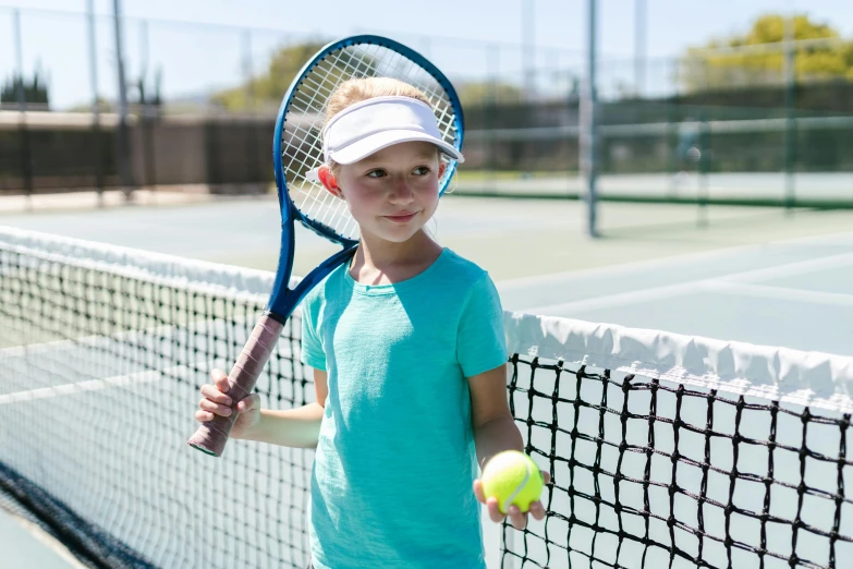 a young boy holding a tennis racket and a tennis ball, a portrait, shutterstock, square, panoramic view of girl, 15081959 21121991 01012000 4k, multi - coloured