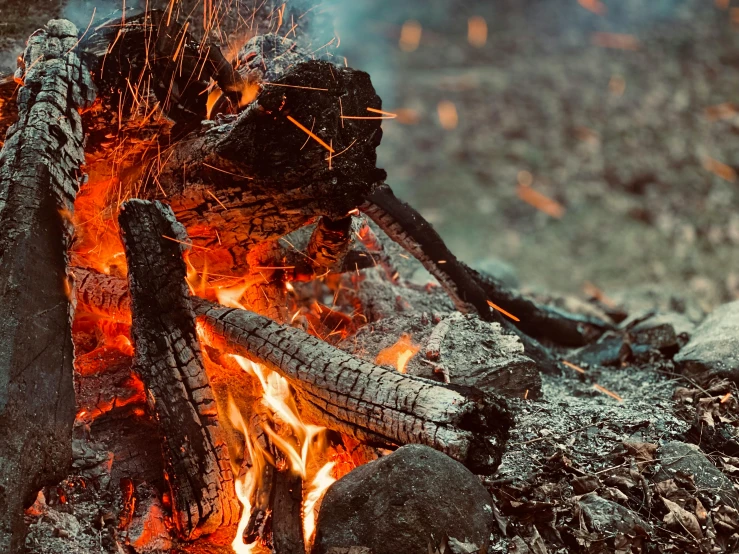 a close up of a fire in a field, pexels contest winner, camp fire, ayahuasca ceremony, more scars and fire, promo image