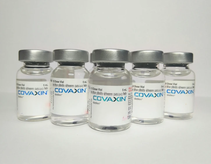 a group of five vials sitting next to each other, by david rubín, conan, very detailed labeling, max hay, covid
