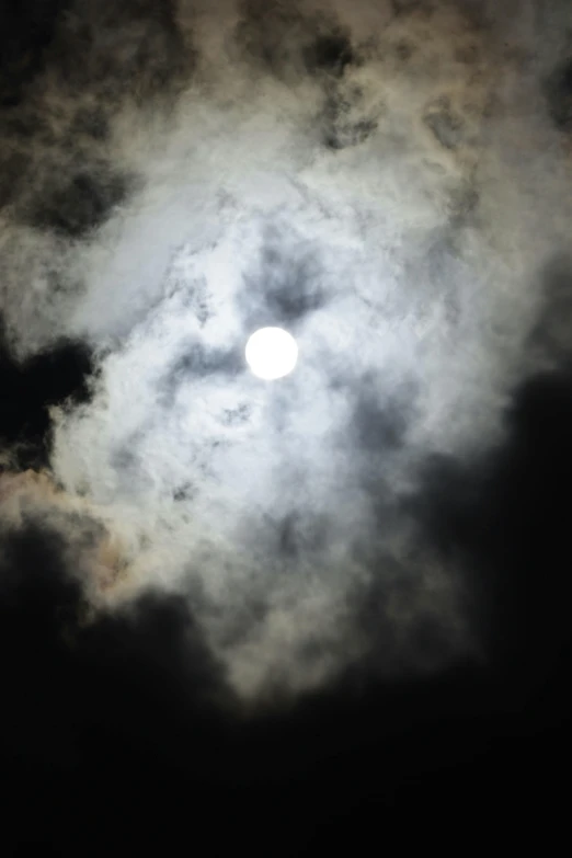 a full moon is seen through the clouds, by Joe Stefanelli, black hole sun, dramatic lighting - n 9, journalism photo