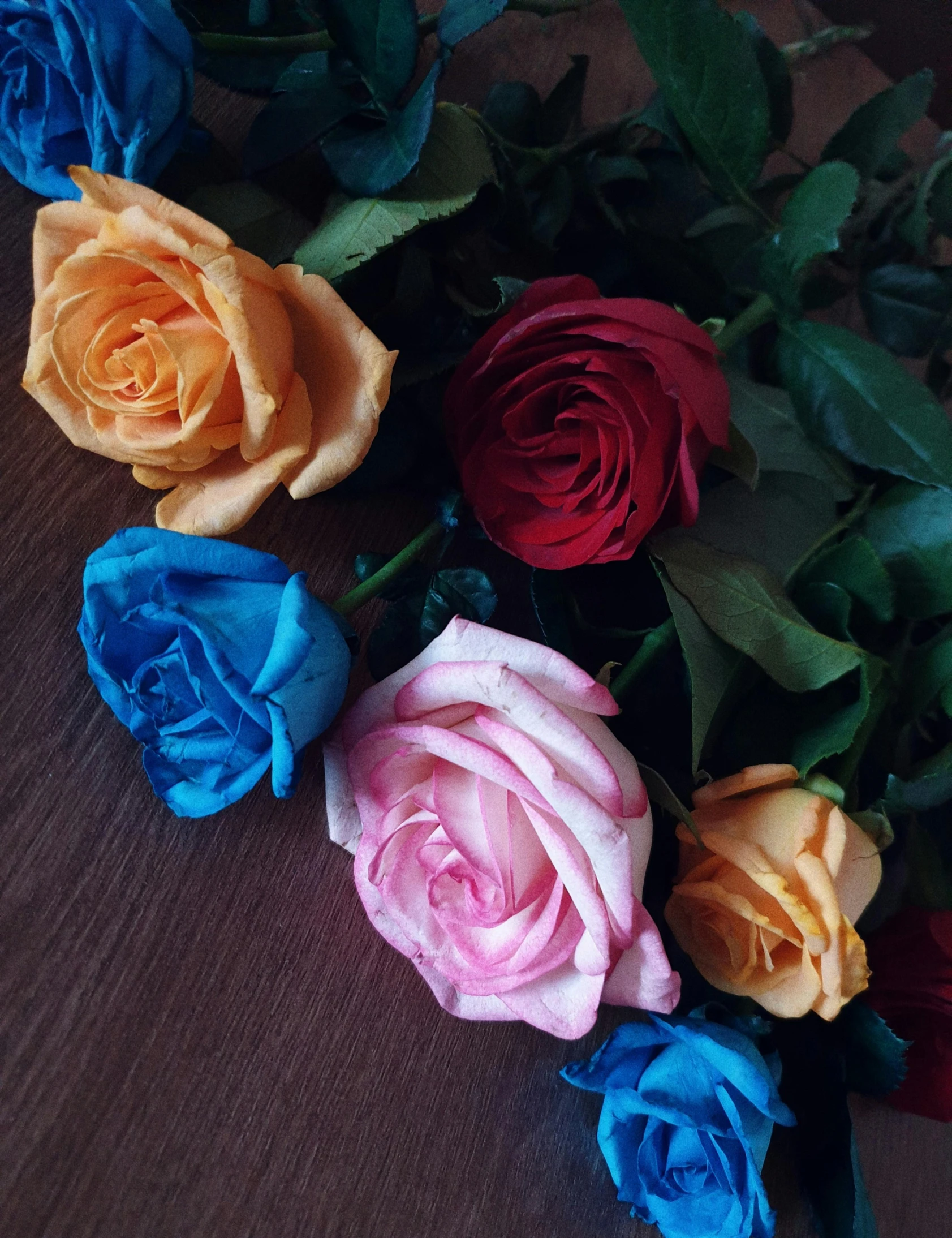 a close up of a bunch of flowers on a table, profile image