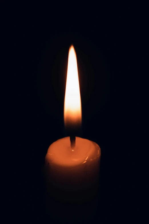 a single lit candle in the dark, profile image