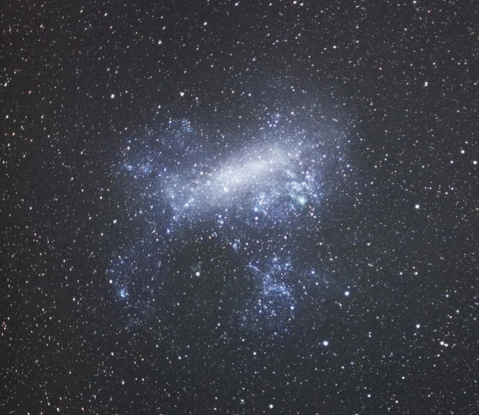 a star filled sky filled with lots of stars, a stipple, by Paul Bird, space art, photograph taken in 2 0 2 0, square, cloud nebula, taken through a telescope