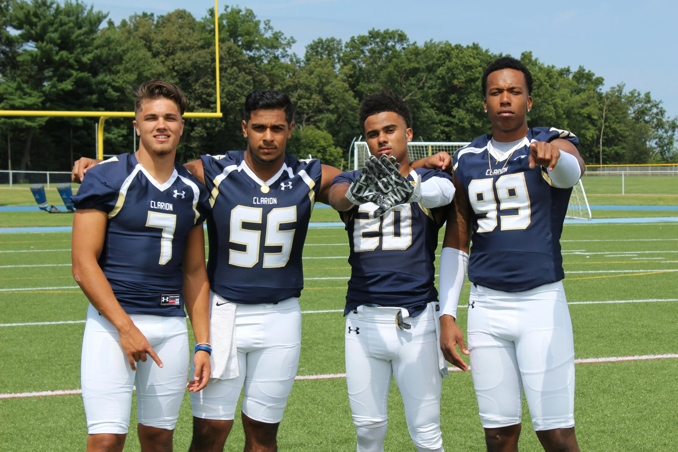 a group of men standing next to each other on a field, tyler miles lockett, captain, photo taken in 2018, new jersey
