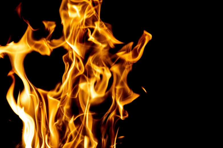 a close up of a fire on a black background, by Rodney Joseph Burn, pexels, isolated on white background, avatar image, print, profile image