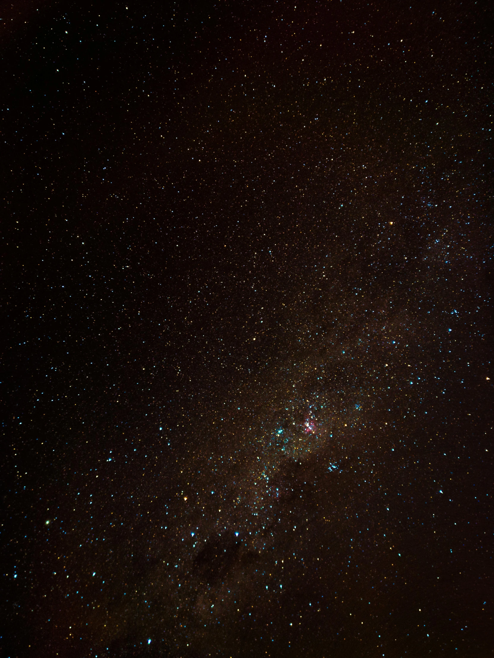 a night sky filled with lots of stars, a microscopic photo, pexels contest winner, hurufiyya, southern cross, 200mm wide shot, milkyway, taken on iphone 1 3 pro