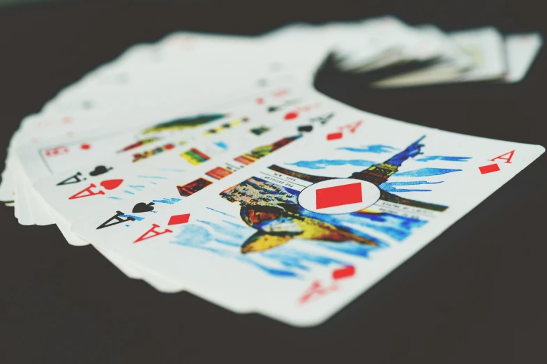 a deck of playing cards sitting on top of a table, a screenshot, pexels contest winner, visual art, square, modelling, animation, rider waite card