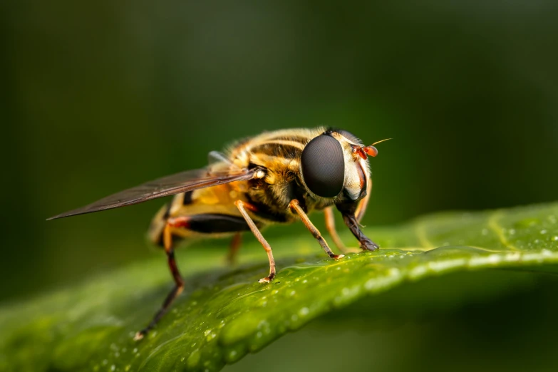 a close up of a fly on a leaf, trending on pexels, photorealism, male with halo, avatar image, bee, family photo