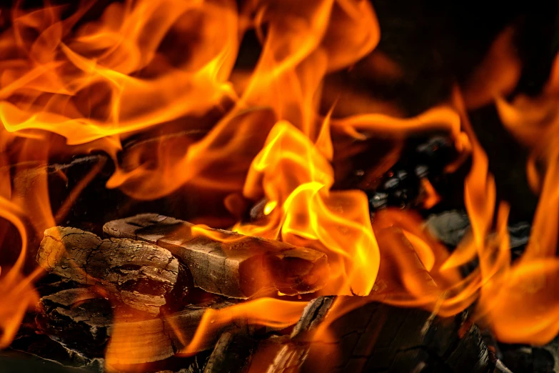 a pile of wood sitting on top of a fire, pexels contest winner, renaissance, avatar image, close up image, thumbnail, fire from mouth