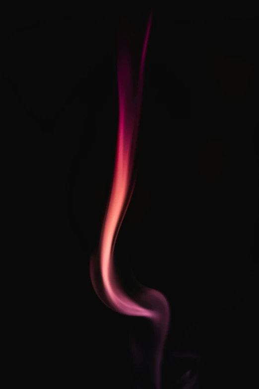a lit matchstick in the dark with smoke coming out of it, by James Morris, red purple gradient, avatar image