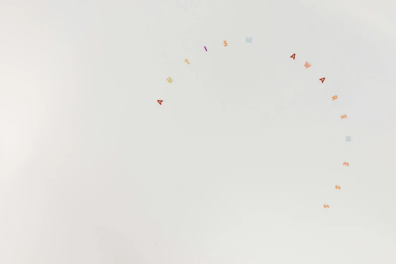 a group of people flying kites in the sky, a minimalist painting, by Cerith Wyn Evans, unsplash, visual art, letter a, made of multicolored crystals, bottom - view, astral