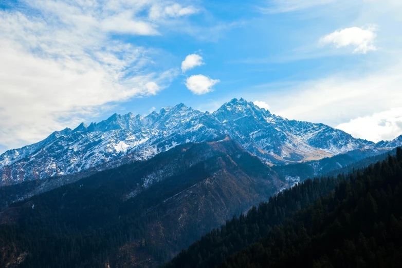 the mountains are covered in snow on a sunny day, an album cover, pexels contest winner, india, thumbnail, multiple stories, 4 0 9 6