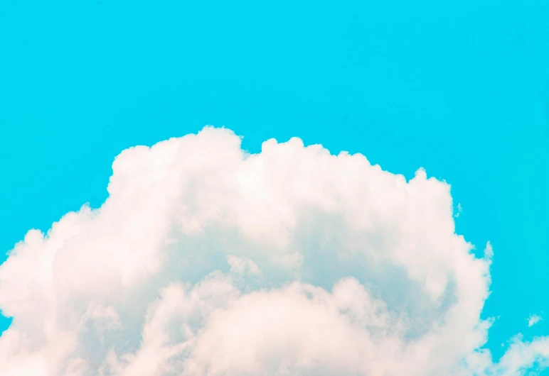there is a plane that is flying in the sky, an album cover, pexels contest winner, minimalism, cotton candy clouds, white cyan, giant cumulonimbus cloud, fat cloud