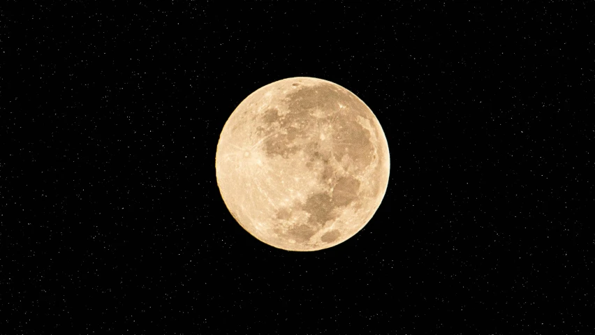 a full moon with stars in the background, pexels, renaissance, yellowish full moon, nasa true color 8k image, made with photoshop, instagram post