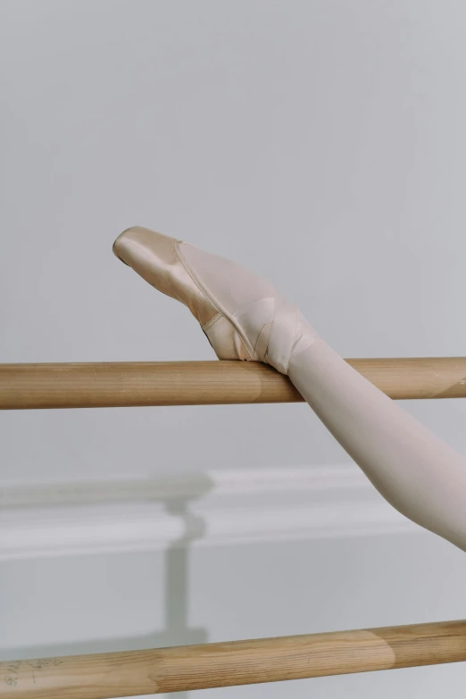 a close up of a person wearing ballet shoes, raising an arm, stanchions, silky smooth, (mist)