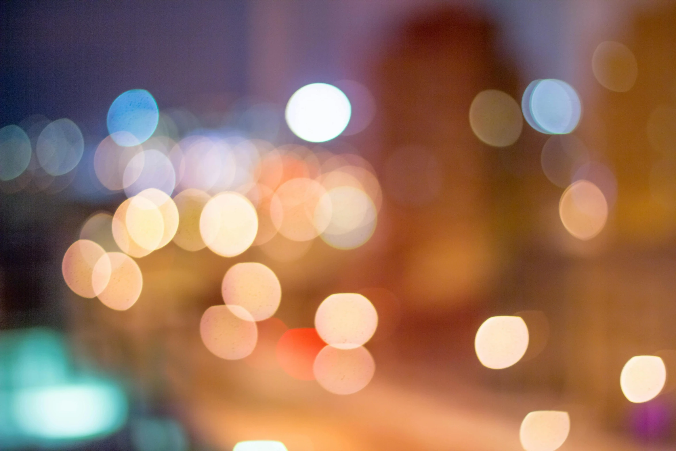 a blurry image of a city at night, trending on unsplash, lyrical abstraction, bokeh soft, macro bokeh ”, bokeh ”